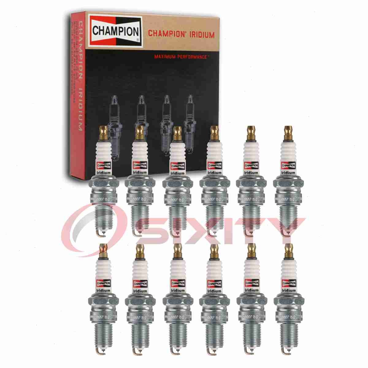 12 pc Champion Iridium Spark Plugs for 1968 Ferrari 275 GT 3.3L V12 Ignition bu