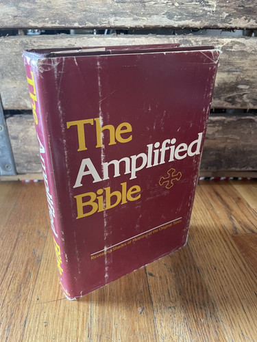 1965 Amplified Bible Red Hardcover Vintage 11th Print 1975 Zondervan - Picture 3 of 20