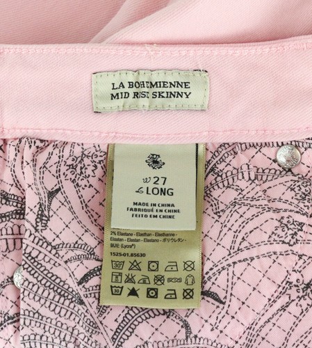 Maison Scotch La Bohemienne Damen Jeans W27 Skinny Fit Baumwolle Stretch Pink - Bild 7 von 9