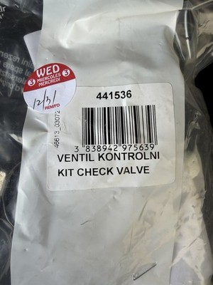Asko Dishwasher Check Valve Kit 441536 Drain OEM 100% Genuine