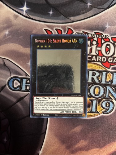 (MC) Yugioh Number 101: Silent Honor ARK LED9-EN000 Ghost Rare 1st Ed VLP - Picture 1 of 17