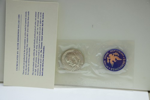 1973 S US $1 Eisenhower Silver Unc (Blue Ike)