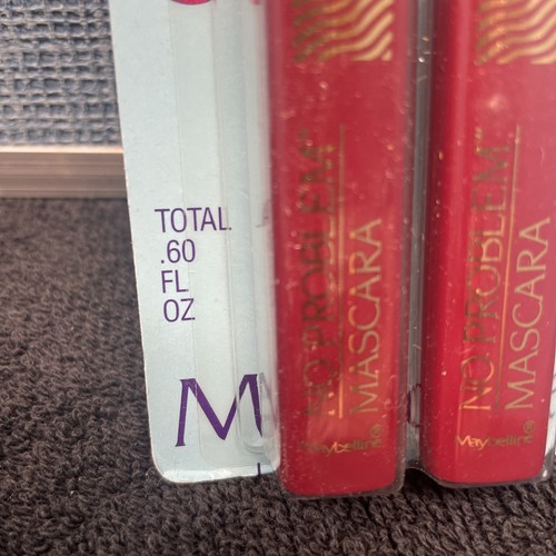 2 NOS Vtg Maybelline “No Problem” Mascara -Brownish Black I335MLO-02 - Picture 4 of 7