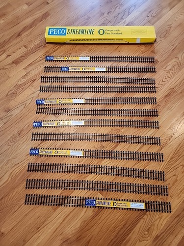  12 Gleis Konvolut Spur O Gleise Peco Streaml SL-700BH Neusilber Bullhead Rail  - Bild 1 von 6