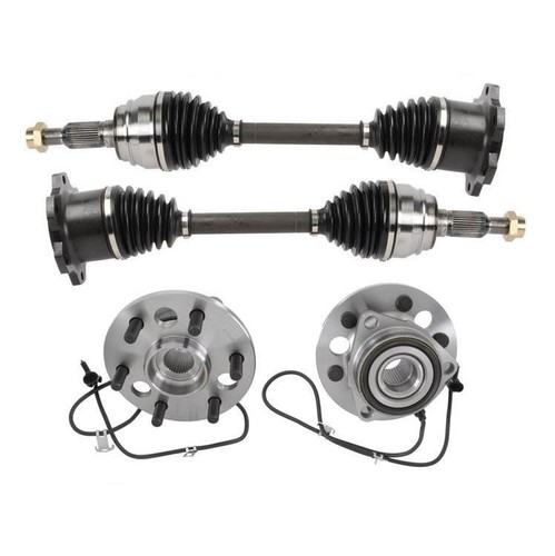 AP Complete Cv Shaft Axles Wheel Hub Bearings 4pc Kit GMC Yukon 5.7L 95-99 4x4