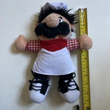 Vintage Showbiz Pizza Plush Pasqually Chef Chuck E. Cheese 10” Plush Doll Toy
