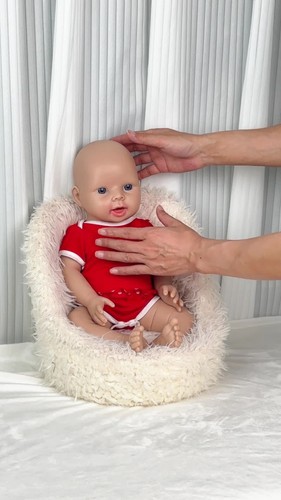 IVITA 20'' Floppy Silicone Reborn Baby Doll Handmade Mädchen Silikon Doll - Video 1 von 1