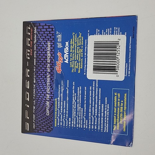 Spider-Man CD-ROM mit PC Spiel Kellogg's Cereal Mail-In Promo Activision Sony 2002 - Bild 2 von 7
