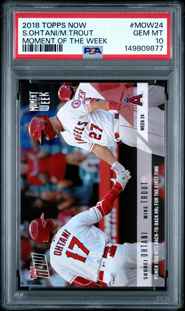 2018 Topps Now - Mike Trout Shohei Ohtani #MOW-24 for sale | eBay
