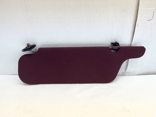 1989-1991 Ford Taurus Passenger Sun Visor Maroon Cloth w/Clips - Picture 6 of 10