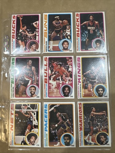 1978-79 Topps Basketball 9 Karten Lot - Bild 1 von 2