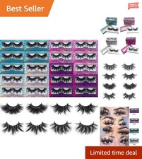 Glamorous 3D Mink Lashes - 25mm, 20 Pairs - Perfect for Any Occasion