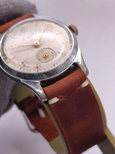 Reloj Vintage Raketa Guilloche 2603 URSS Soviética Hombre Cuero - Imagen 8 de 16