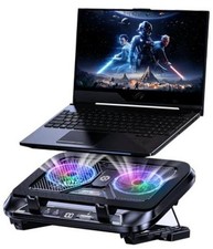 Laptop Cooling Pad with Dual Core Cooler, Gaming Laptop Cooler with 5.5in 2