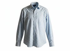 Tommy Hilfiger Men's XL 17 34/35 Plaid Check Stretch Slim Fit Long Sleeve Shirt