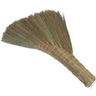 Whisk Broom Hand Held: Traditional Straw Broom With Wrapped Handle - Handheld