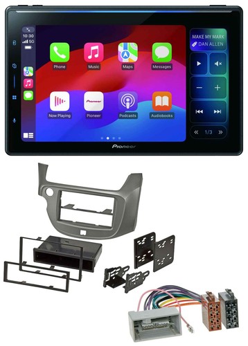 Pioneer Bluetooth DAB MP3 USB Autoradio für Honda Jazz (ab 2009) - silber