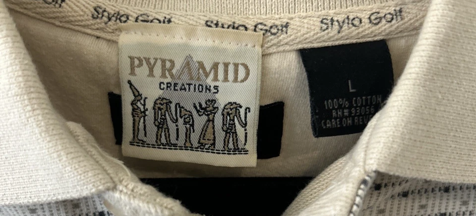 Pyramid Creations 风格高尔夫卢克索拉斯维加斯 Polo 男式 L 码 — 第 2/4 张图片