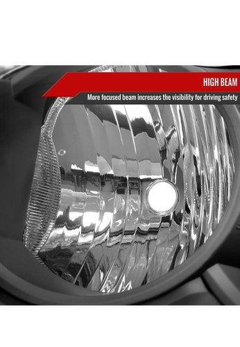 Jeep Grand Cherokee 2005-2007 Factory Style Headlights, Black Housing/Clear Lens - Bild 5 von 11