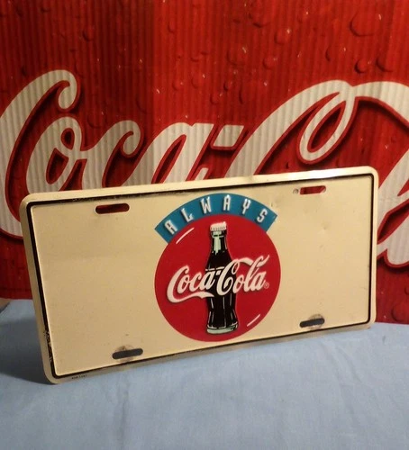 Coca-Cola Vintage (1993) License Plate "ALWAYS" (used)