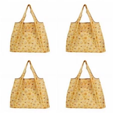 4 Pack Reusable Grocery Bags XL Foldable Grocery Shopping Bags Oxford Tote Bags