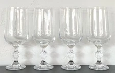 Crystalex Bohemia Czech CLAUDIA Lead Crystal Goblets **Water/Wine ***CHOOSE
