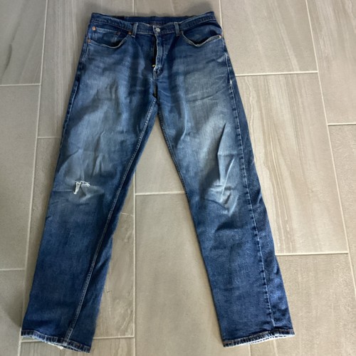 Levi's Jeans Herren W34 L34 Blau 505 Regular Fit Straight Leg Medium Wash Baumwolle - Bild 4 von 16