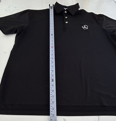 Peter Millar Black Polo Shirt Men’s Medium Summer Comfort Golf * Mercedes Benz - Picture 9 of 9