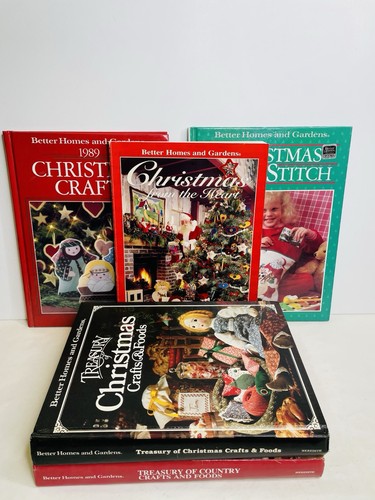 Better Homes and Gardens Books Cross Stitch Christmas Crafts Recipes HC Lot Of 5 - Bild 1 von 24