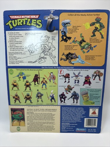 🔥TMNT Rock N Roll Michaelangelo 1989 Teenage Mutant Ninja Turtles 100% Completo - Imagen 14 de 17