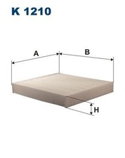 K 1210 FILTER, CABIN AIR FILTRON