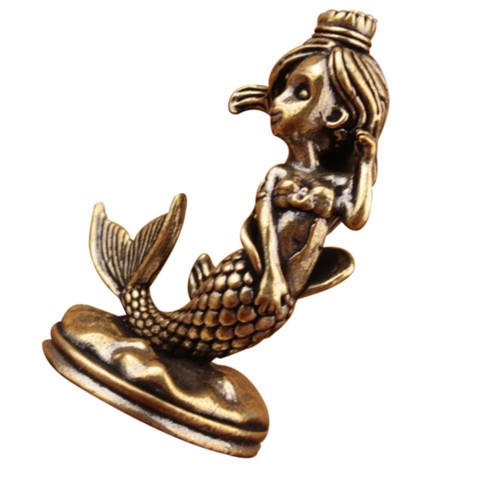 Mermaid Statue: Nautical Coastal Ocean Sea Decor Figurine - Mermaids Fantasy - Picture 4 of 12