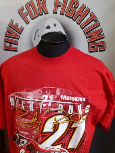 RICKY RUDD VINTAGE MOTORCRAFT #21 WOOD BROTHERS GRAPHIC T-SHIRT NASCAR - Picture 8 of 19