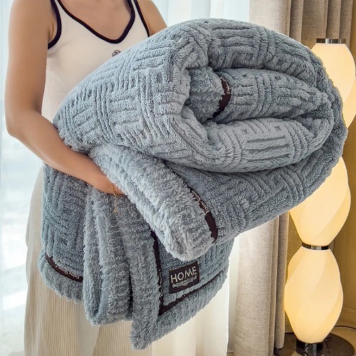Winterdecke A Klasse Samt Fell Plüsch Koralle Fleece Flanell für Bett Sofa - Bild 19 von 32