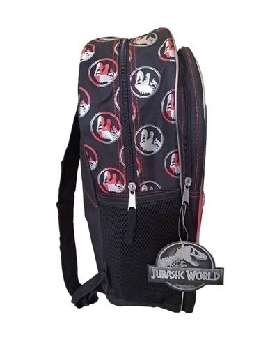 JURASSIC WORLD 16" T-Rex Dinosaurio 3D Mochila Escuela Viaje Libro Bolsa - Imagen 4 de 7