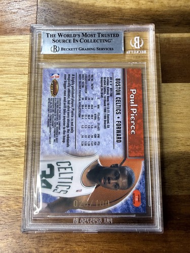 1998-99 Bowman's Best Atomic Refractors #110 Paul Pierce Rookie RC /100 BGS 8.5 - Picture 2 of 3