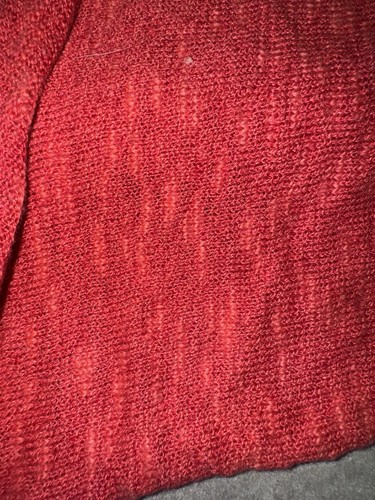 Eileen Fisher Kimono Top Sz. Med Cotton Linen Knit Open Front Lagenlook Red EUC - Picture 9 of 12