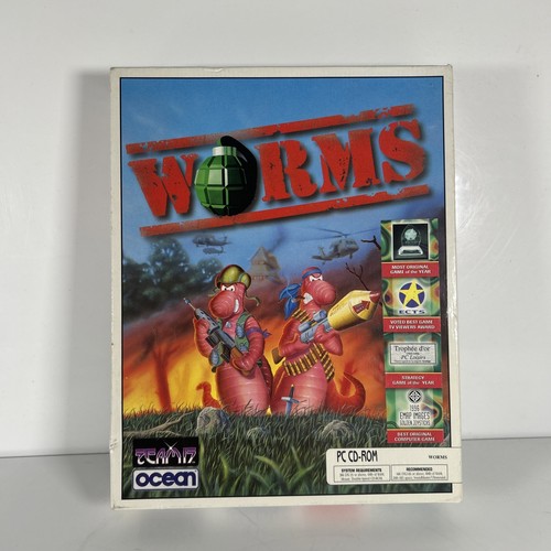 Worms Big Box PC CD-ROM Game / Excellent Condition Complete Vintage Retro Team17 - Bild 2 von 13