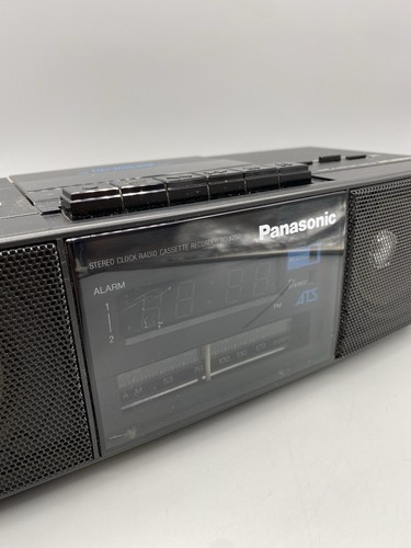 Vtg Panasonic RC-X250 Alarm Clock AM FM Radio Cassette Player Tested Ambience 9V - Picture 4 of 17