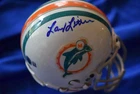 Larry Little Beckett BAS Autograph Mini Helmet Signed Dolphins