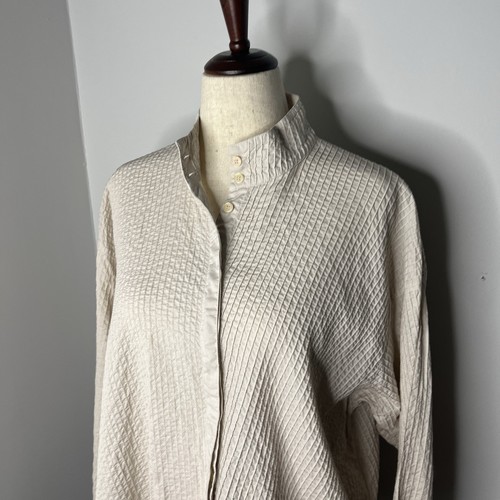 Camisa Yacco Maricard Mujer 2 Mediana Paloma Gris Pintuck Asimétrico Crossover - Imagen 3 de 11