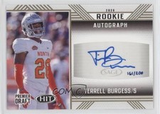 2020 Sage Hit Rookie Auto Gold /200 Terrell Burgess #A32 Auto RC