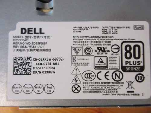 Dell OptiPlex 3020 7020 9020 T1700 SFF FP16X 3XRJ0 2XK8W Netzteil PSU - Bild 6 von 7