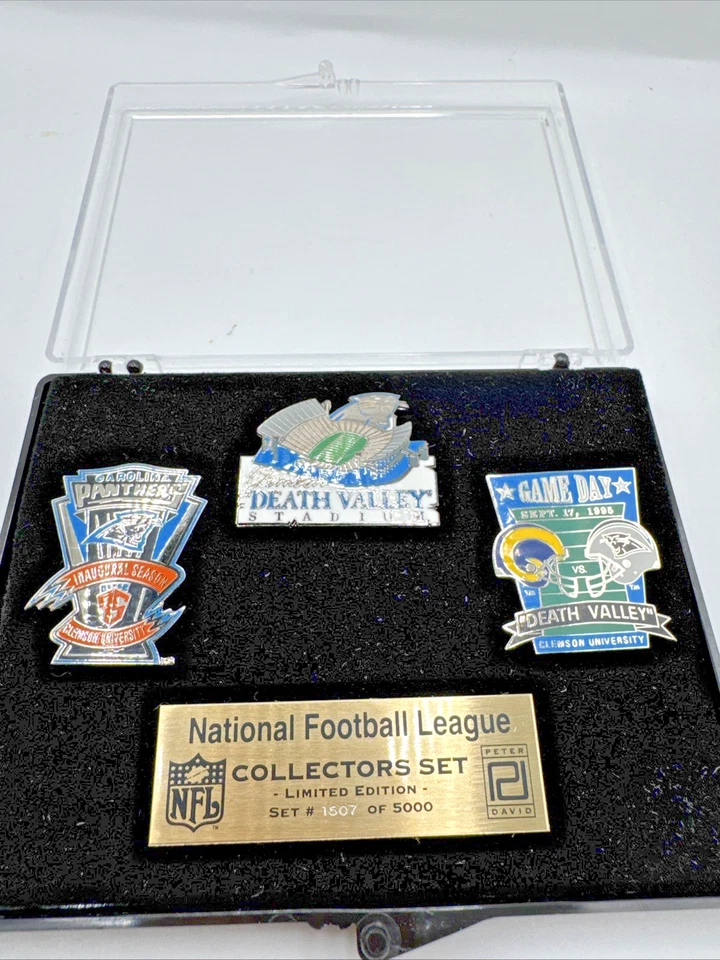 1995 Peter David Football Pin Set w/ Games At Clemson Stadium Death Valley - Image 2 of 4