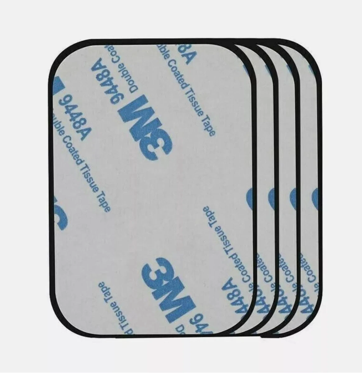 4x Magnetic Metal Plate Car Phone Holder Accessories Stand For Magnet 3M Sticker