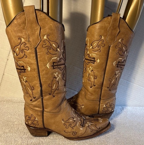 Circle G by Corral Womens Cross Snip Toe Western Boots L5061 size mm 6.5 M - Picture 2 of 15