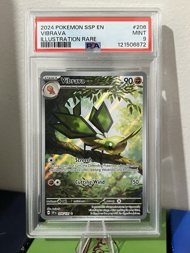 Juego de cartas coleccionables Pokémon ilustración Vibrava chispas crecientes raras 206/191 - Imagen 1 de 2