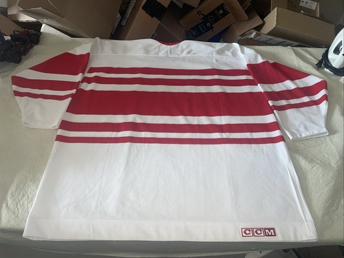 Tbtc Ccm Detroit Red Wings CCM Jersey Mens Jumbo 4xl Clean Vintage Mic Air Knit - Picture 5 of 7