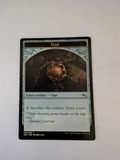 English MTG Foil Clue Token - Foil Unstable Magic the Gathering