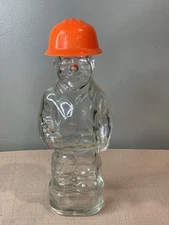Vintage Mennen Skin Bracer Aftershave Bottle From The 1970s.  Hard Hat Man.